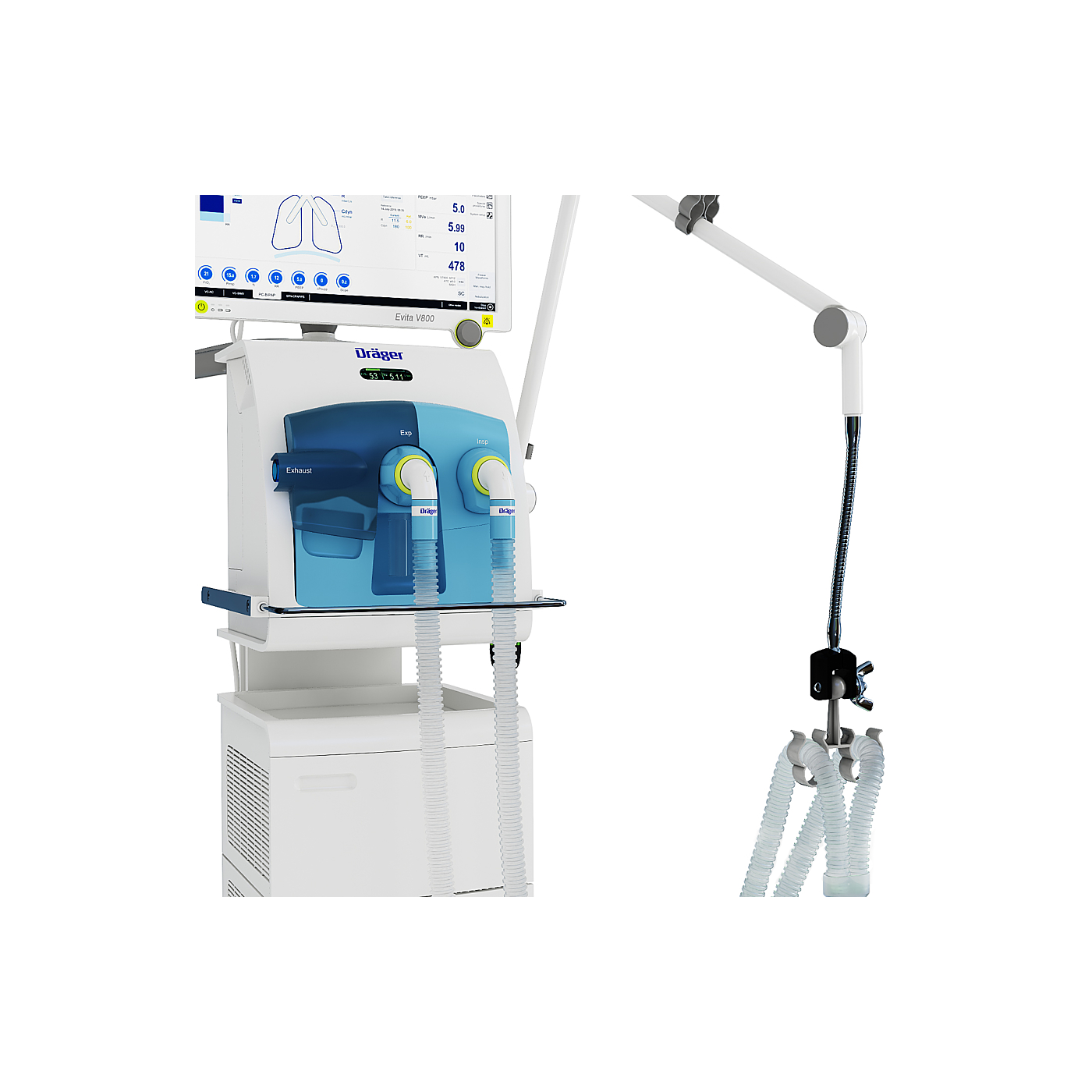 Dräger Evita V800 Аппарат искусственной вентиляции легких