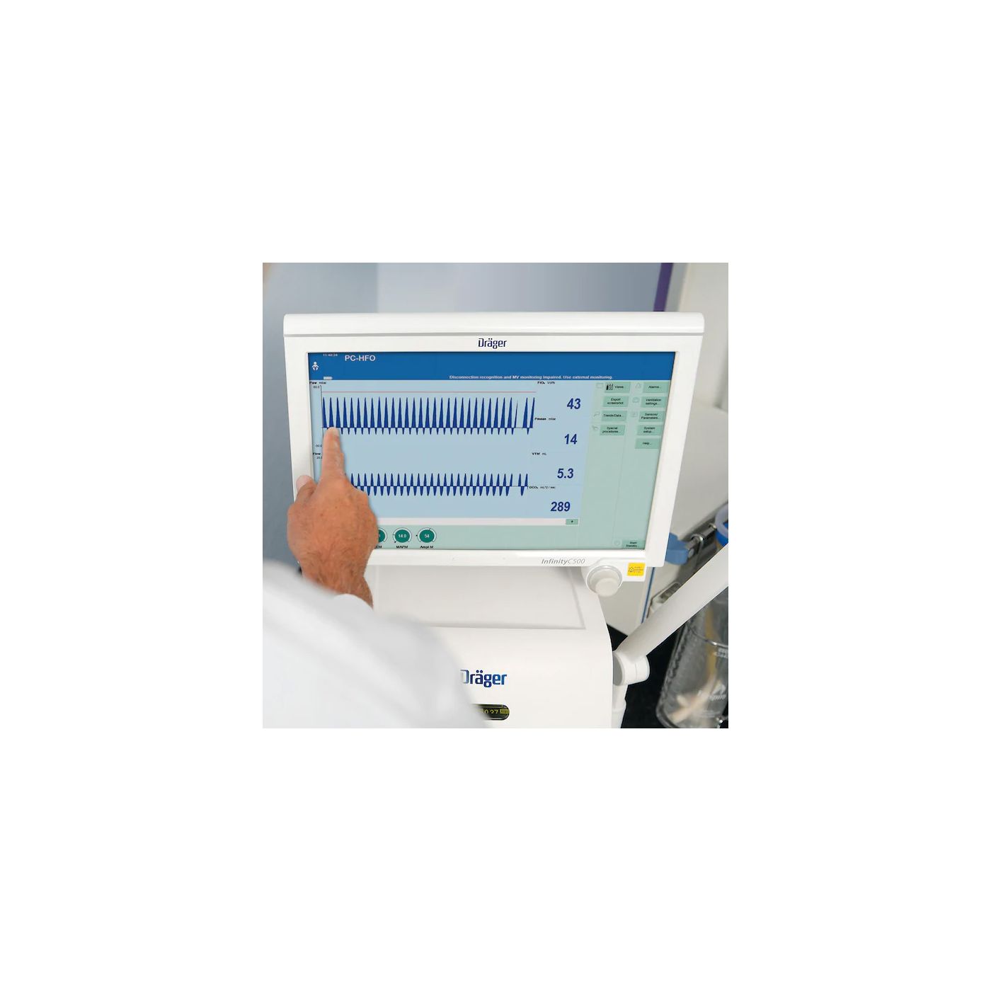 Dräger Babylog VN500 Аппарат ИВЛ для новорожденных и детей