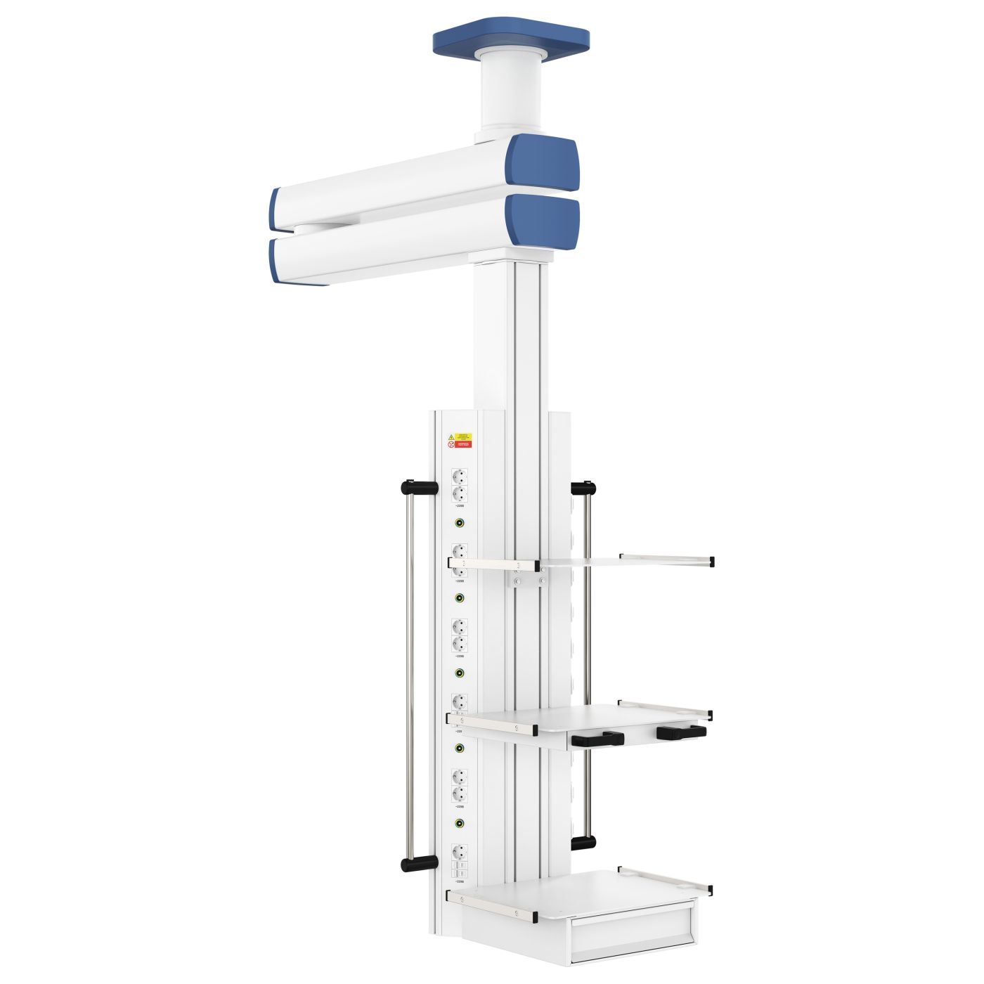 Потолочная медицинская консоль CADUCEUS C2-V двухплечевая