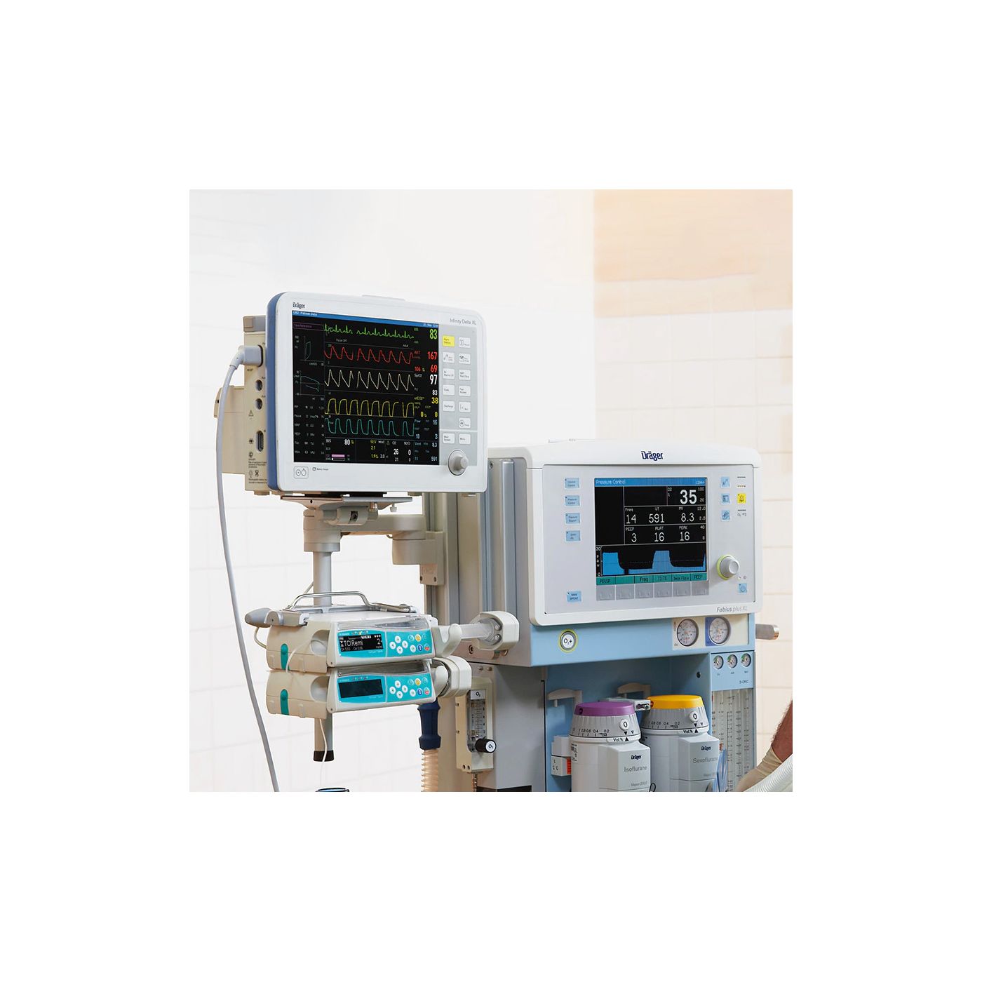 Наркозный аппарат Dräger Fabius Plus XL