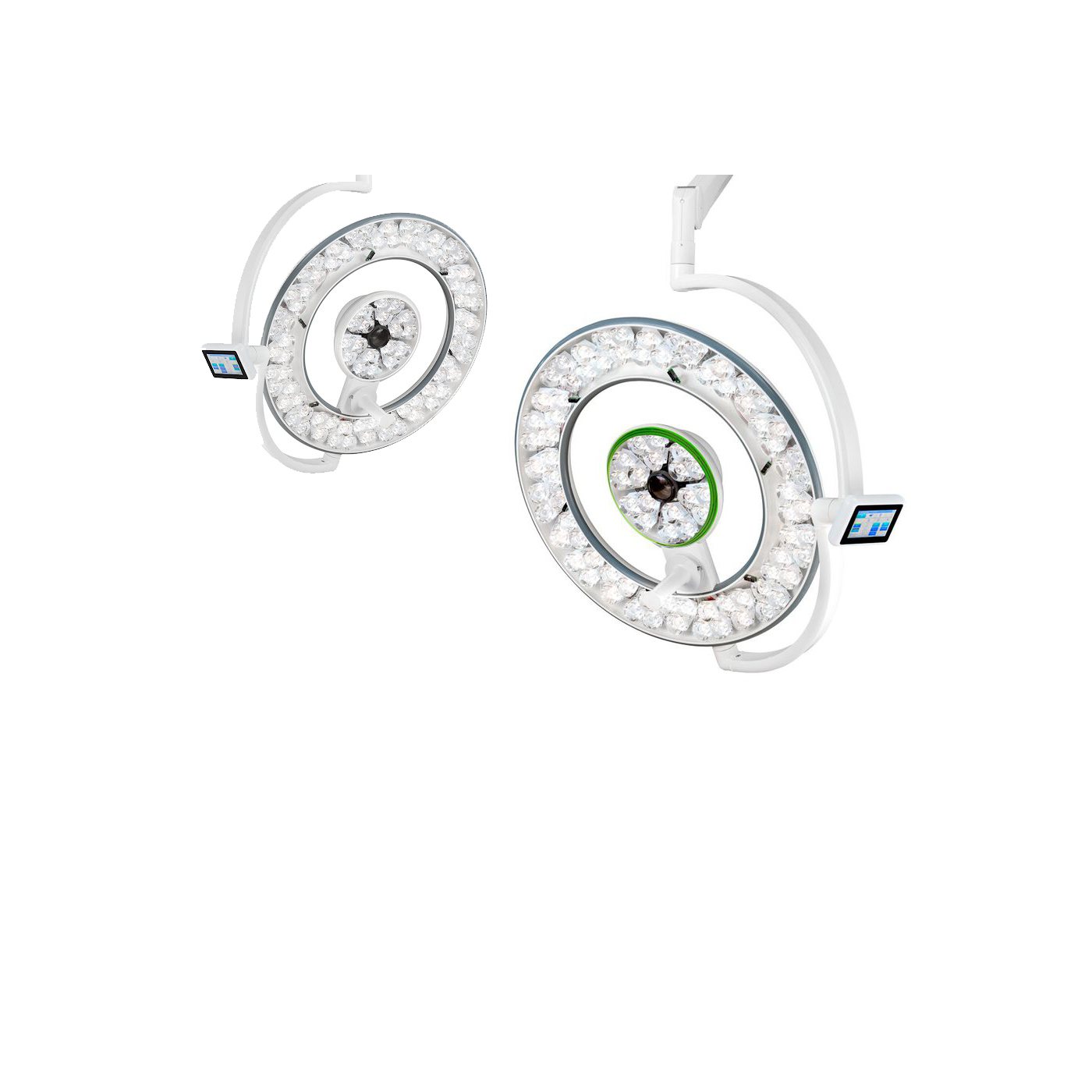 Светильник хирургический двухкупольный Merivaara DUO Q-Flow 4 + Q-Flow 6